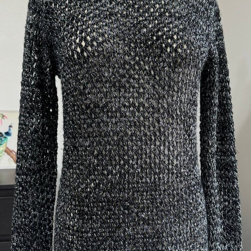 COPY - Metallic Knit Crewneck Sweater